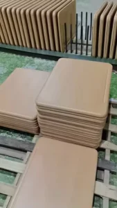 Wood Laminated Moulded Comfortable School Desk Chair Set Classroom Commercial 70x53cm 36x39cm Contemporary Design