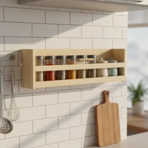 Wood Magazine Wall Rack File Holder for Entryway or Living Room