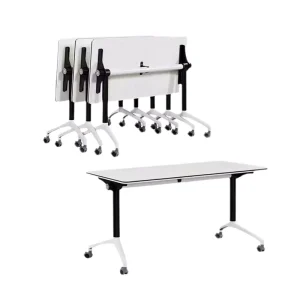 Wood Meeting Table Modular Convenient Modern Folding Training Table Polygon Combination Learning Desk Conference Tables
