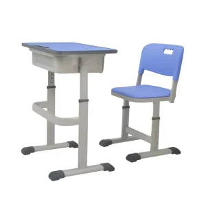 Wood School Classroom Furniture Desks Chairs Sets Student Desk Chair Home Office Ergonomic Durable Factory Supply Supports