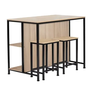 Wood Tables and Chairs Restaurant Bar Cafe Furnit Direct Sales High Top Bar Table