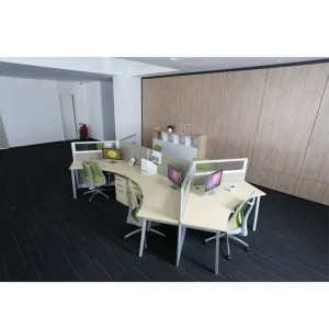 Wooden 120 Degree Open Modern Modular Home Office Table Workstation with 6 Year Warranty