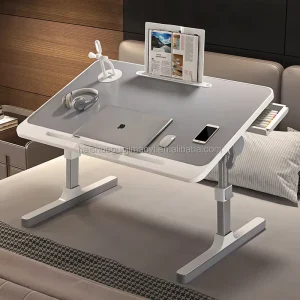 Wooden Adjustable Portable Folding Laptop Study Table for Laptop Portable Bed