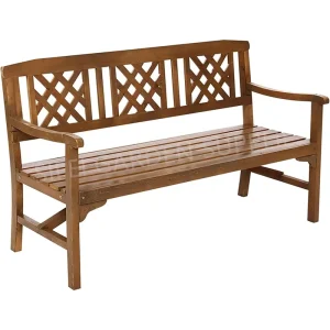 Wooden Bench Three Seats
