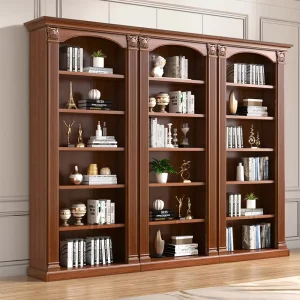 Wooden Bookcase with Storage Box Bookcase Bookshelf for Living Room and School
