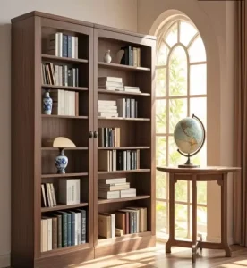 Wooden Bookshelf Bookcases Storage Home Furniture Library Living Room Shop Market