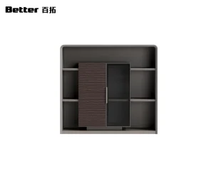 Wooden Commercial Office Furniture File Low Cabinet Large Capacity Storage Removable Office File Cabinet with Lock and Rollers