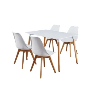 Wooden Contemporary Dining Table and Chair Set for Hotel Kitchen Dining Room Furniture