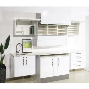 Wooden Dental Cabinet Custom Made Dental Operatory Casework Storage Cabinetry for American Dental Clinic Office Use