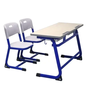 Wooden Double Seater Student Table Chair School Sets School Classroom Furniture