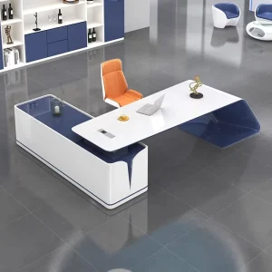 Wooden Executive Office Table Modern Design Luxury Office Furniture L Shape Manager Office Desk Table De Bureau De Travail