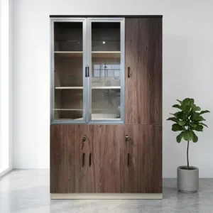 Wooden File Cabinet Office Storage Shelf Filling Cabinets for Vertical Big File Glass Modern Furniture Customization