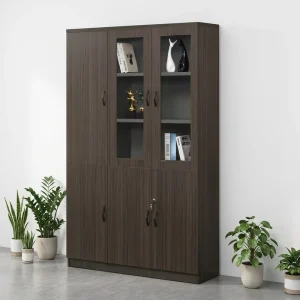 Wooden File Cabinet Office Storage Shelf Filling Cabinets for Vertical Big Multiple Box Glass Modern Furniture Set Customization