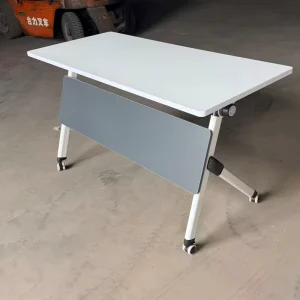 Wooden Folding Mobile Office Desk Meeting Room Conference Table Foldable School Modern Training Table Desks