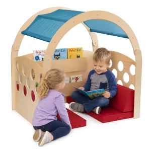 Wooden Kindergarten Kids Den Childcare Reading Corner Montessori Bookshelve Daycare Furniture Nursery Kids Library Preschool