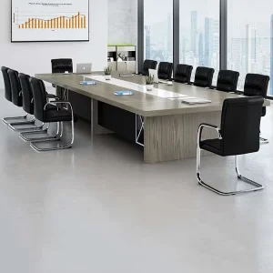 Wooden Leg Meeting Table and Negotiation Office and Chair Combination Training Long Table Custom Conference Table