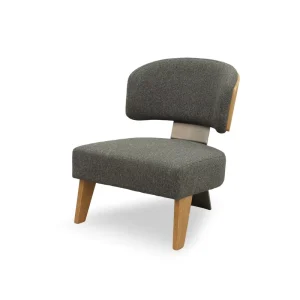 Wooden Lounge Chair Upholstered Hotel Lobby Chair