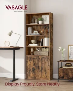 Wooden Modern Bookshelves Home Office School Library Furniture Steel Library Bookshelf