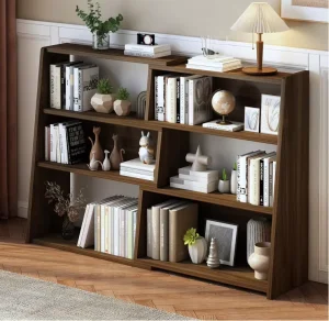 Wooden Multifunctional Vertical Bookshelf Suitable for Bedroom School and Office