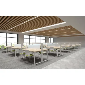 Wooden School Library Furniture Modern Library Reading Table for College