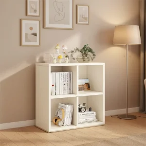 Wooden Storage Cabinet LUDER Book Shelf 2 3 4 5 Cube Bookshelf Reversible Wooden Bookcase