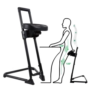 Workshop Standing Chair Polyurethane Seat with Adjustable Height Outdoor Chair