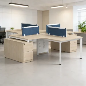 Workstation Desk Office Furniture Modular 4 Seat Office Workstation Cubicle Office Partition Table Workstation Desk