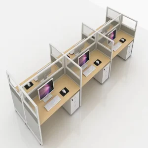 Workstation Desk Office Table MFC Material with Particle Board Style Assemble Required Work Station