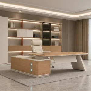 Workstation Modern Work Ceo Executive Office Furniture Luxury l Shaped Desks for Room Modern Boss Table Design Office Set