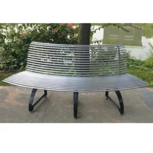 Wrought Iron Patio Seat Outdoor Modern Commercial Seating Benches with Backrest