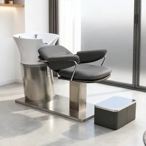 XFMC Shampoo Chair Modern Shampoo Bed Customizable Salon Furniture Hair Washing Chair for Barber Shop Shampoo Station