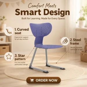 Y 86 Conference Room Folding Chair with Built In Headrest and Metal Frame for Home Office and Study