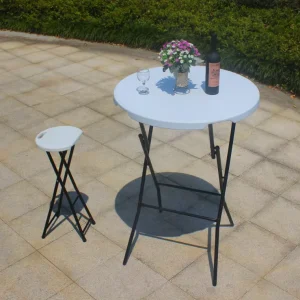 Y95 1 80*74CM Small Plastic Foldable Dining Tables Portable Outdoor Home Use Modern Simple Design