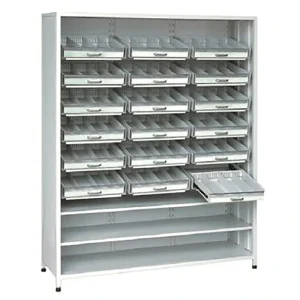 YFQ H27 Gray Stainless Steel Medicine Display Rack Storage Cabinet for Hospital Use Hospital Furniture