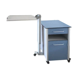 YFZT008 Patient Ward Integrated Cabinet Medical Furniture Nightstand Aluminium Alloy Column Hospital Bedside Cabinet