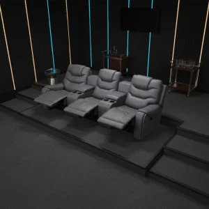 YL R643 Modern Commercial Home Use Electric Recliner Sofa PU Leather Cooling Cup Holder Massage Extra Large Storage Home Theater