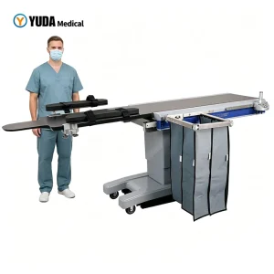 YUDA Carbon Fiber Electric Interventional Surgical Table C-Arm Fluoroscopy Operating Bed for Cardiology Angiography