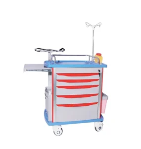 YXZ ET850 Modern Design Medical Emergency Trolley Hospital Plastic Trolleys
