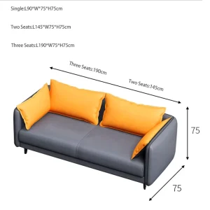 Yellow Grey Contemporary Stylish High grade Fabric Business Sofa for Office Upholstery