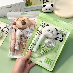 Yiwu Stationery Market School Essentials Capybara Comprehensive Learning Stationery Set for Teenagers
