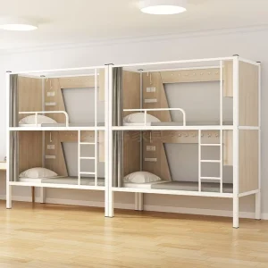Youth Hostel Metal Bunk Bed Double Deck Homestay Space Capsule Thickened Reinforced Modern Student Dormitory Bed