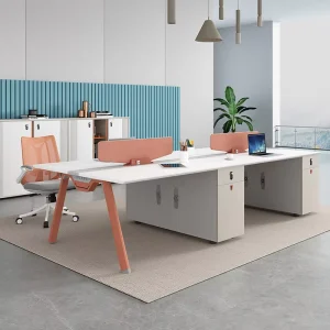 Yuyue Series Office Workstation Desk 140×140 YY 15 Modern Office Furniture OEM ODM custom size color and logo