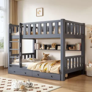 Yxg Modern Minimalist Solid Wood Children & Adult Double Layer Bunk Bed for Bedroom Dormitory Use