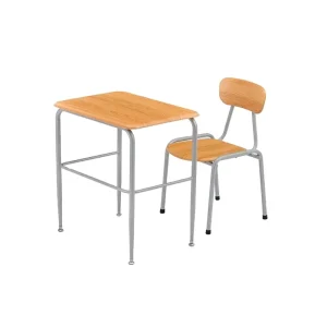 ZOIFUN School Furniture Modern Wooden School Table and Chair Set