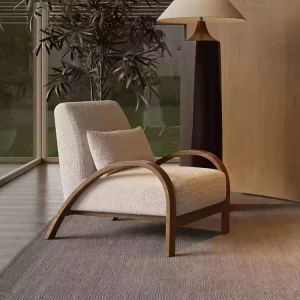 ZSZM Retro Modern Single Recliner Sofa Chair Light Luxury High end Nordic Minimalist Design Small Apartment Living Room Hotel