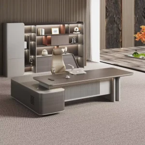 Zhiyin Series Executive Office Desk 2200x2000x763 ZY 07 Modern Office Furniture OEM ODM custom size color and logo