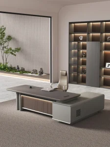 Zhiyin Series Executive Office Desk 2400x2000x763 ZY 03 Modern Office Furniture OEM ODM custom size color and logo