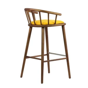 bar Stool High Chair Modern Ash Solid Wood bar Chair Stool Counter Top Chair