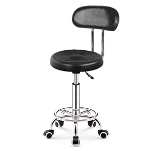 hot selling leather bar stool round bar chair with backrest PU leather bar chair