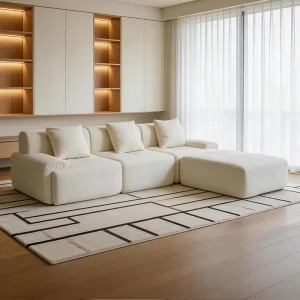 l Shape Vacuum Sponge Compression Sofa Roll Sectional Modular Modern Compressed Sofa Set Furniture Living Room